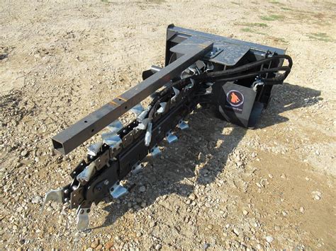 skid steer trencher specs|wolverine skid steer tiller review.